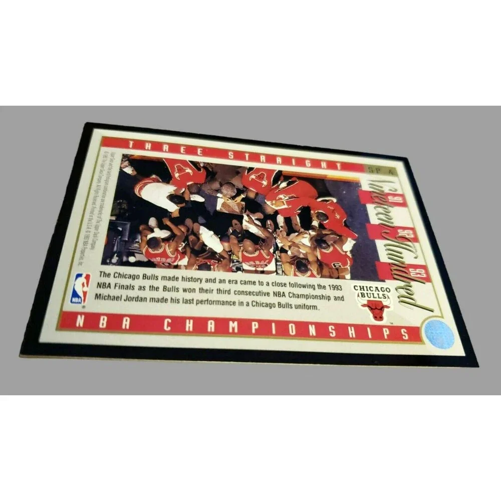 1993-94 Upper Deck MICHAEL JORDAN Three Straight '91 '92 '93 NBA Card #SP-4 HOF